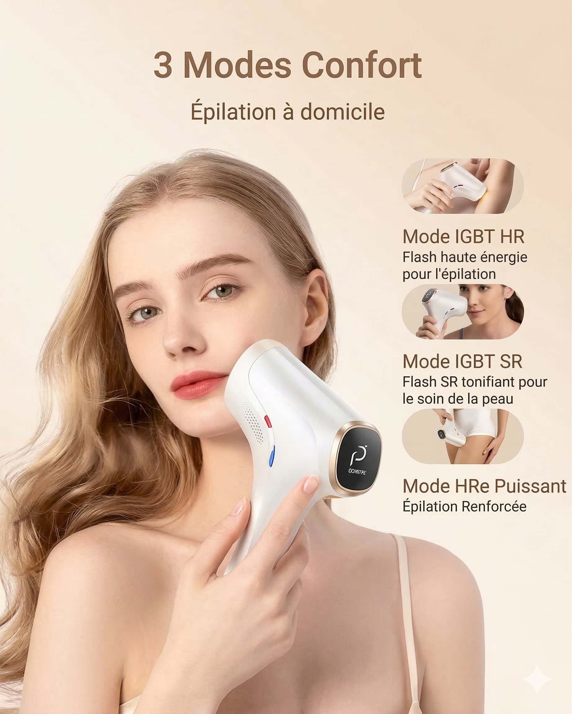 SilkPulse Pro — Épilateur Lumière Pulsée IPL
